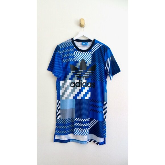 NEW! Adidas Originals Big Trefoil Logo Tee Shirt Royal Blue SZ M - Picture 6 of 13